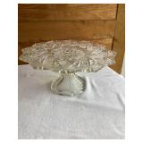 US Glass Shoshone? 9" pressed glass pedestal