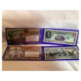 2 Merrick Mint Commemorative $2 bank notes