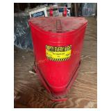 Soiled/oily rag container, 10 gallons