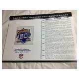 NFL San Diego Chargers 50th anniversary patch &