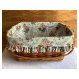 Longaberger 1997 basket w/liner (shows wear) & 2