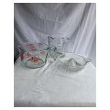 Glass Pyrex 4 cop & Oven Basics 4 cup  measuring