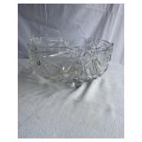 Footed cut glass bowl 8 1/2" x 4ï¿½