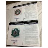 NFL Miami Dolphins 25th & 50th anniversary patches