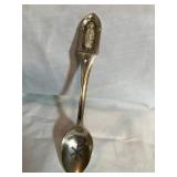 Sterling silver apostle spoon, Jesus Christ,