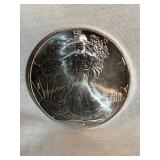 1995  (N/M) silver Eagle dollar coin, 1 oz. fine