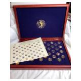 Morgan Mint Statehood quarters (45), 24 kt gold