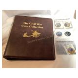 The Civil War collection album w/5 coins