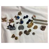 Misc jewelry lot- cuff links, Tyrwhitt collar