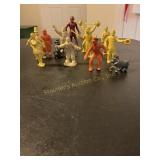 13 Marx Super circus figures 2 1/2" tallest