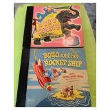 Vintage Bozo and his rocket ship & Bozo at