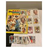 1981 1st ed TOPPS sticker full album, additional