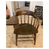 Heywood Wakefield writing arm chair