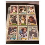 1982 Topps Football cards in 40+ card sleeves