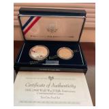 WWII 50th anniversary Two coin proof set 1991-1995