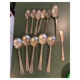 23+ pc. L & CM Co. superfine xxxx silver plate