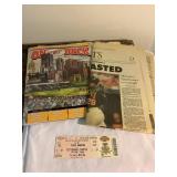 Pittsburg Pirates On Deck Magazine, ticket,