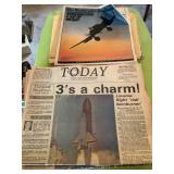 NASA launch vintage photos & newspapers, Pearl