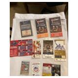 Misc. sports memorabilia- schedules, ticket
