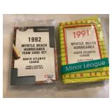 Myrtle Beach hurricane baseball cards, 1991, 92,