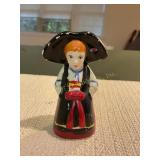 Alsacian  Salt/pepper shaker 3 1/2" tall, shows