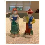2 Occupied Japan, porcelain figurines, 2 3/4"