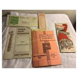 Misc. theater playbills & Western Union