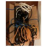 Misc pc cords, tv cords etc