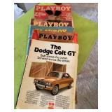 5 Adult Playboy magazines, 70s