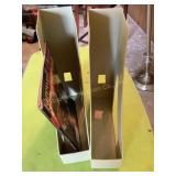 2 plastic magazine racks & Farewell Diana