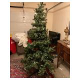7 ft?  Christmas tree w/ lights & stand, not