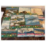 8 WWII Victory puzzles, missing 1 pc, 9.5"x 8"