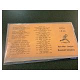 Official 1955 Pen Mar league baseball schedule
