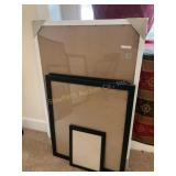 5 poster/ picture frames 24" x 36" largest