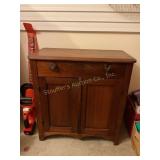 Mahogany? Wood cabinet 28 1/2" x 29" x 14 3/4",