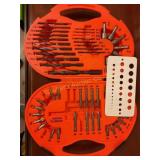 Black & Decker screwdriver bit set in case