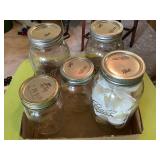 5 Ball Mason jars, pint & qt