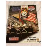 Steelers vs Raiders 2002 playoffs program &