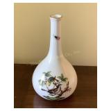 Herend Rothschild bird pattern bud vase, 5"H,