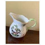 Herend Rothschild bird pattern Creamer, 3"H,
