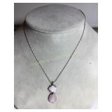 925 Silver necklace, 16", (marked Italy) w/925