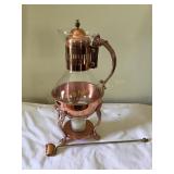 Princess House Copper like glass carafe 13" &