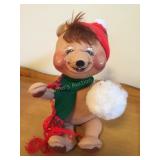 Annalee 1988 Bear w/snowball 8"