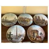 5 Dï¿½Arceau-Limoges decorative 8.5" plates