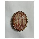 Sorrento brooch/pendant-12 kt-1/20 gold filled 1
