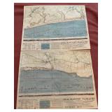 2 Top Secret Bigot maps Omaha Beach West/East,