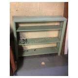 Green wood bookshelf 10"x42ï¿½x36ï¿½