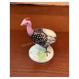 Herend Hungary Guinea fowl figurine, 3"H