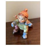 Goebel Hummel figurine, Skating Lesson, 3.25"H