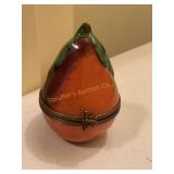 Limoges France Pear Trinket box, painted